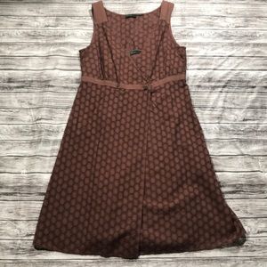 STILE Benetton Eyelet Dress brown